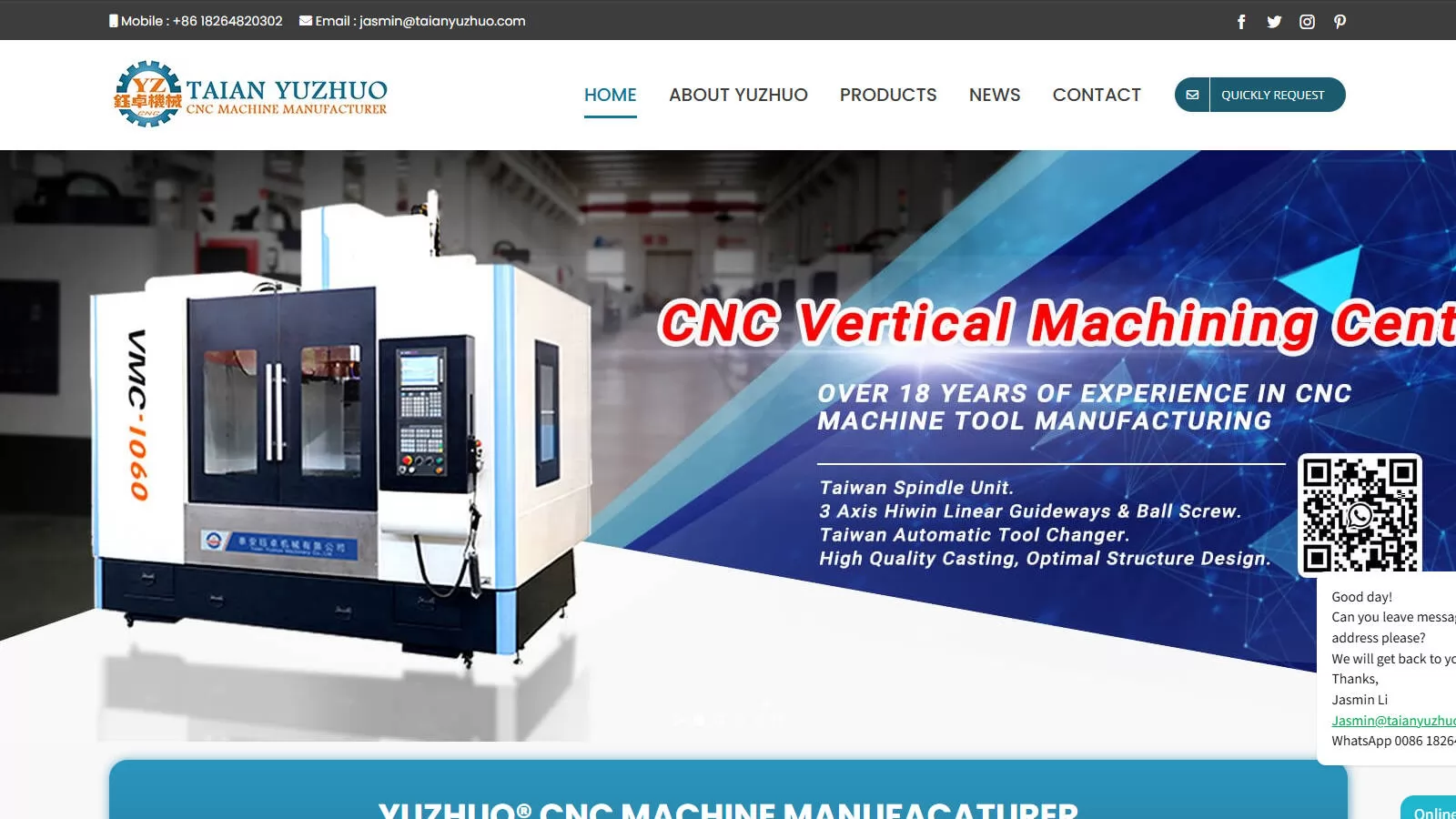 Taian Yuzhuo Machinery Co., Ltd.
